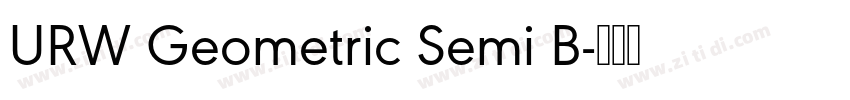 URW Geometric Semi B字体转换